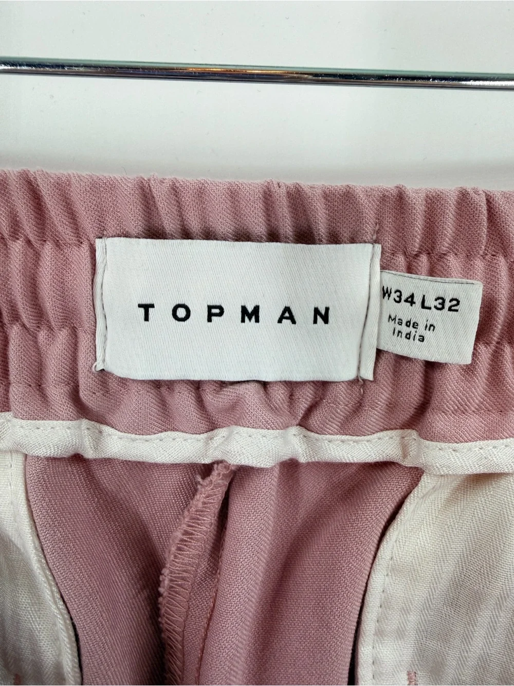 EUC Topman Pink Elastic Waist Trousers